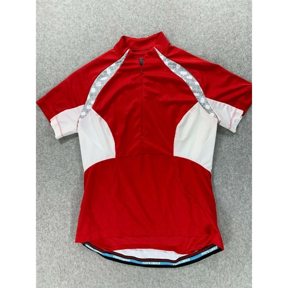 Novara 1/2 Zip Short Sleeve Cycling Jersey (Women's Medium) Red